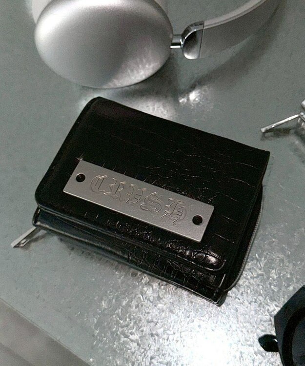 WEGO プレートクロコウォレット ブラック