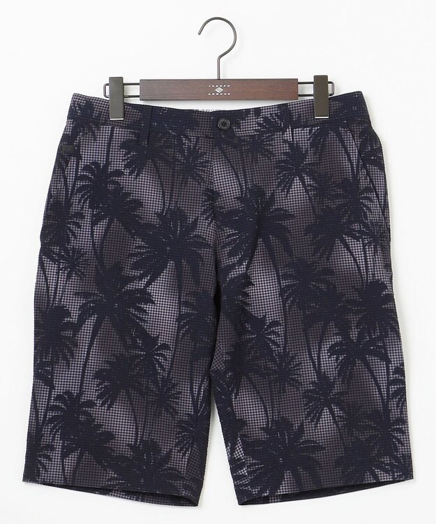 JOSEPH ABBOUD 【驚きの多機能】ライトウェーブ リゾートプリントハーフパンツ ネイビー系6