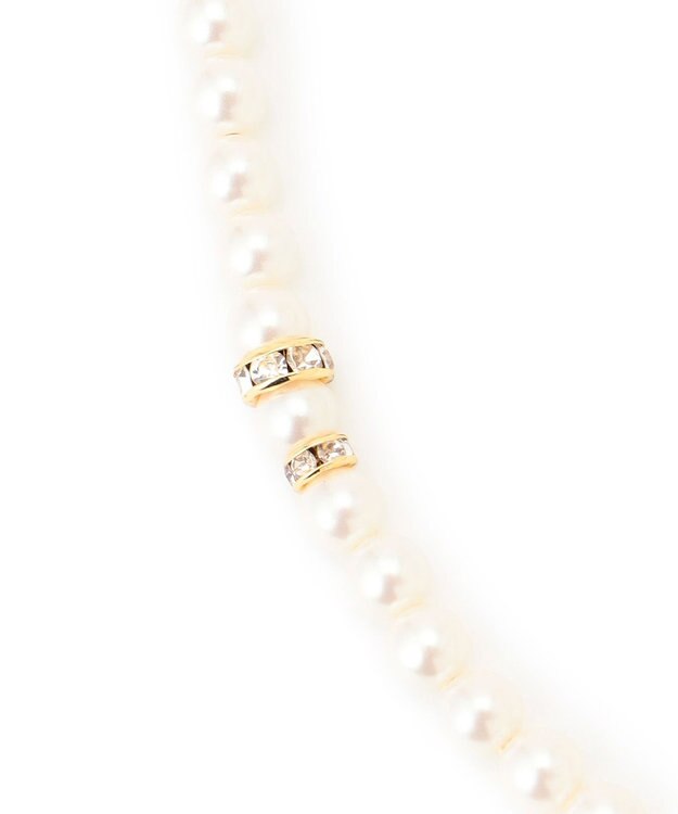 23区 パール ロンデル  ロング ネックレス ゴールド系