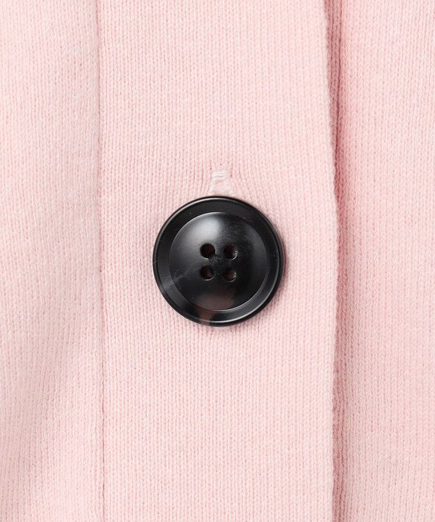 UNFILO 【野呂佳代さん着用】コットンカシミヤニット Vネックカーディガン ピンク