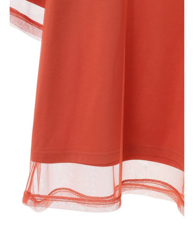 Green Parks BEST PRICE チュールレイヤードプルオーバー Orange