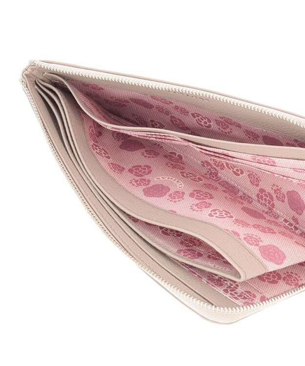 CLATHAS カイト Lファスナー長財布 グレージュ