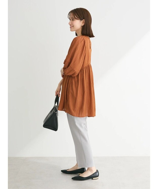 Green Parks ＢＰ　ボリュームスリーブチュニック Brown