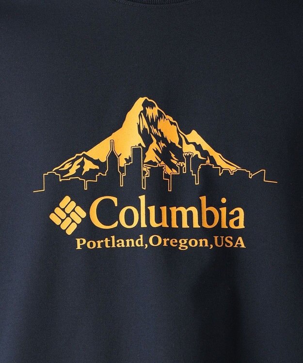 Columbia Columbia/ アーバンハイクグラフィックロングスリーブTシャツ /コロンビア Collegiate Navy、 Front Print