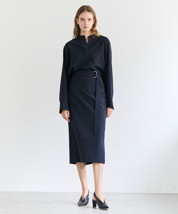 BEIGE， 【セットアップ対応】SPHENE / スクエアDカンIラインスカート Navy