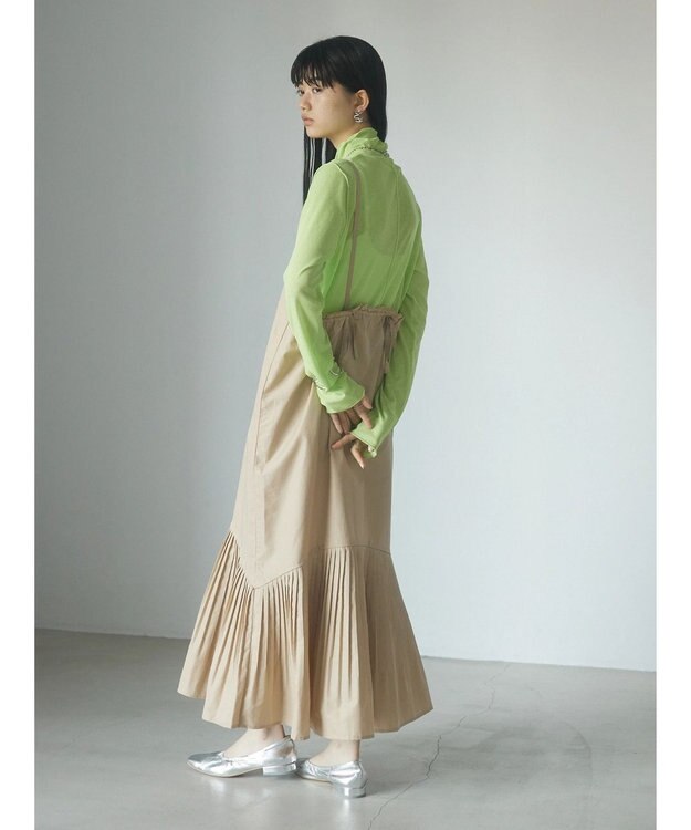 Green Parks ａ．裾プリーツキャミワンピース Beige