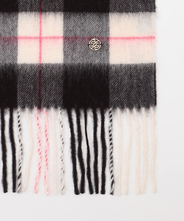 組曲 カシミヤブレンドウールストール ブラック系4