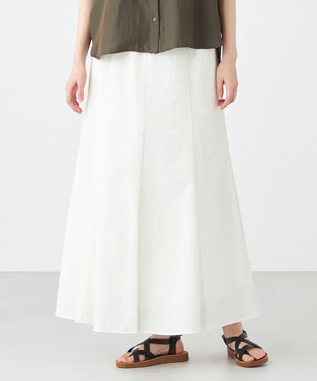 SHARE PARK LADIES サッカーフレアスカート ホワイト系