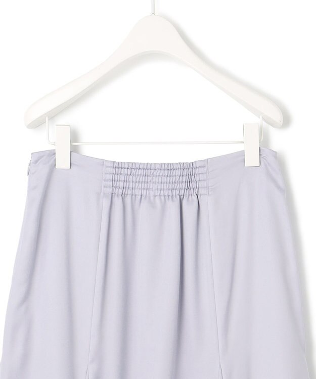 ICB 【洗える】 ルゼブフィブリルサテン スカート ライラックグレー系