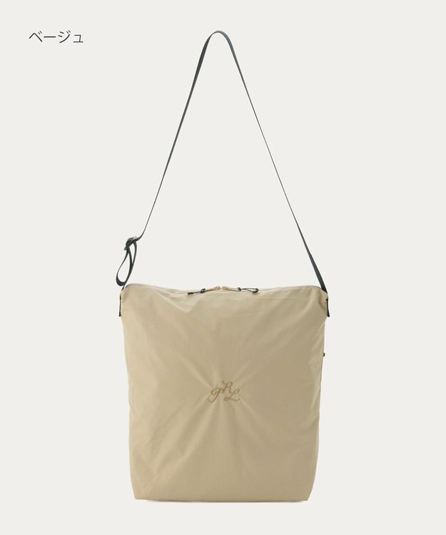 MOONBAT POLO RALPH LAUREN(ポロ ラルフローレン) PRL刺繍 ショルダー レインバッグ  無地 ベージュ