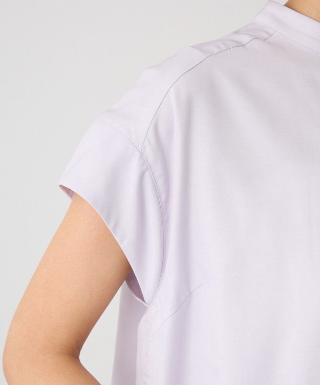 CRAFT STANDARD BOUTIQUE バンドカラーサイドドロストシャツ Light Purple