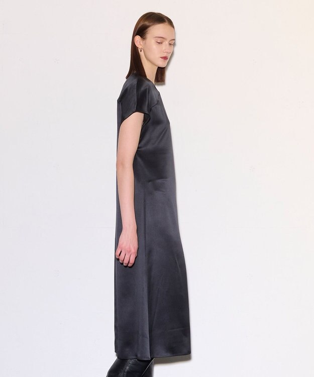 JOSEPH 【洗える】シルクサテン　ドレス Black