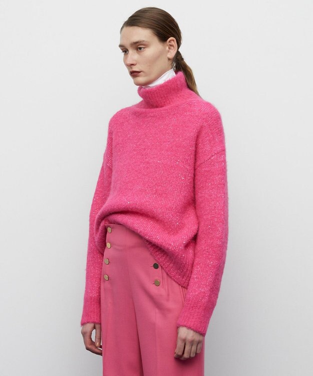 BEIGE， PERCIER / タートルニット Pink