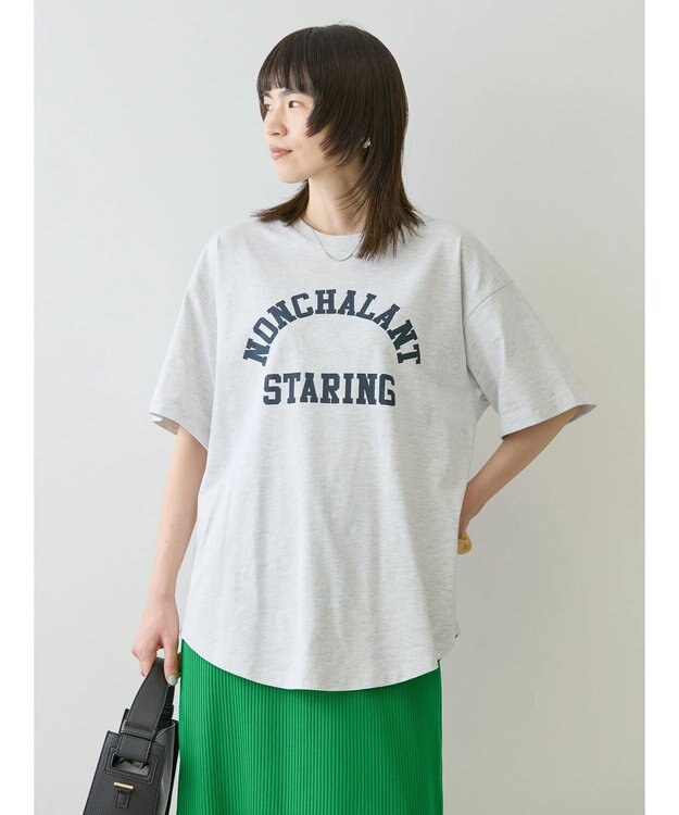 AMERICAN HOLIC ＮＯＮＣＨＡＬＡＮＴ　ＳＴＡＲＩＮＧ　カットチュニック1 Light Gray Mixture