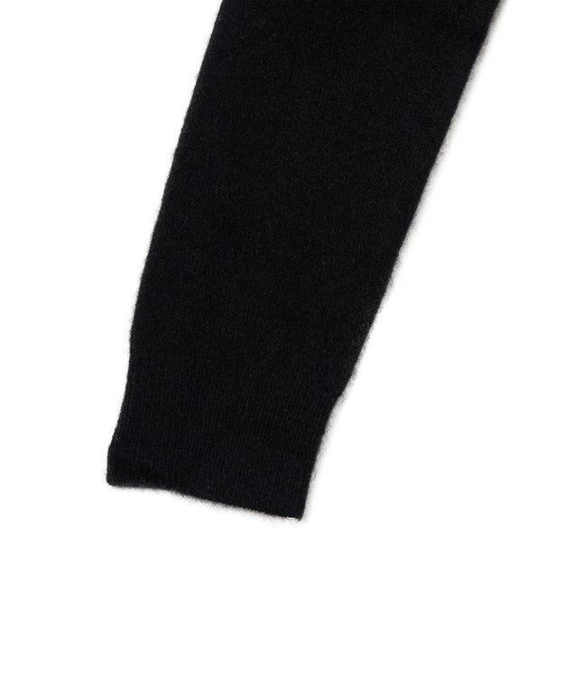 JOSEPH 【洗える】ブラッシュドカシミヤ　ラウンドネックニット Arabica/Black