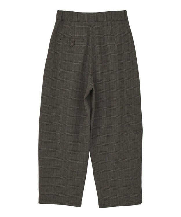 AMERICAN HOLIC ウールライクカーブスラックスパンツ Check Brown