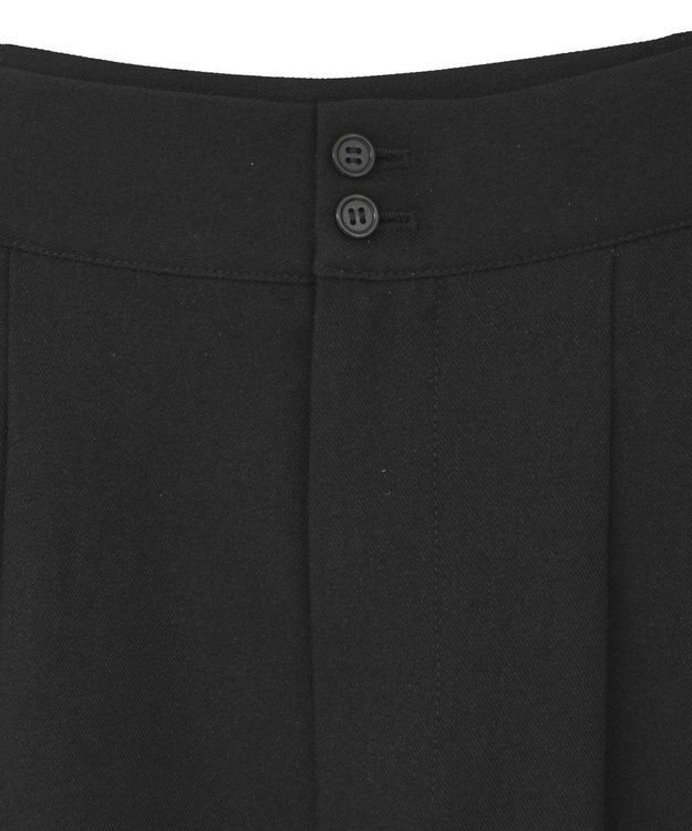 AMERICAN HOLIC ウールライクカーブスラックスパンツ Black