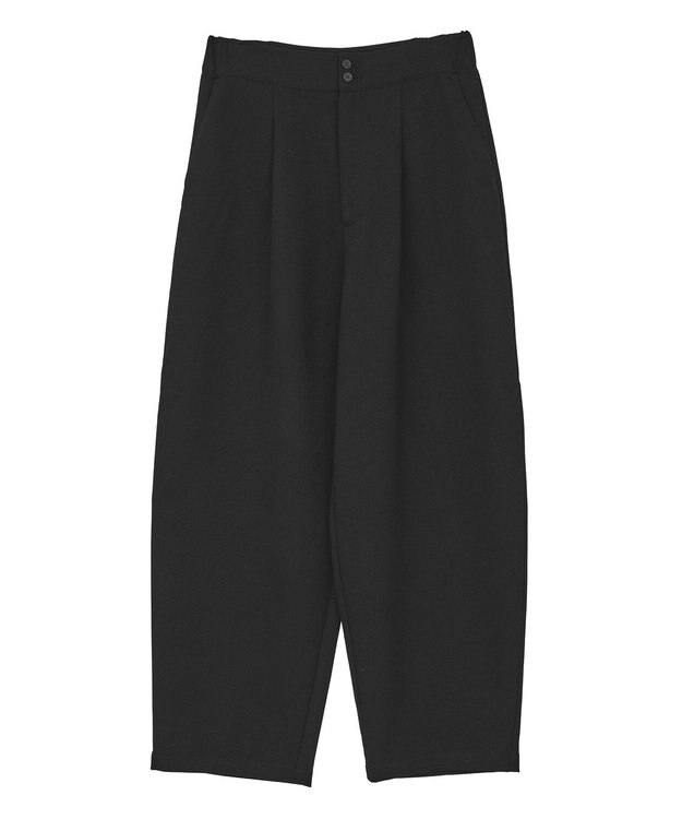 AMERICAN HOLIC ウールライクカーブスラックスパンツ Black