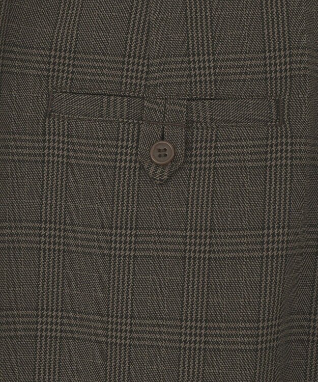 AMERICAN HOLIC ウールライクカーブスラックスパンツ Check Brown