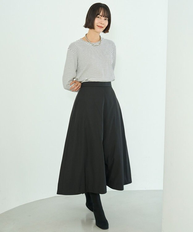 UNFILO パデッドスカート ブラック