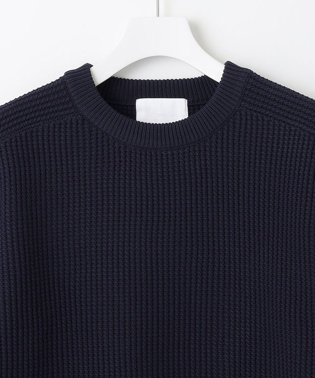 23区GOLF 【23Fondation/MEN】ワッフル ニット ネイビー系