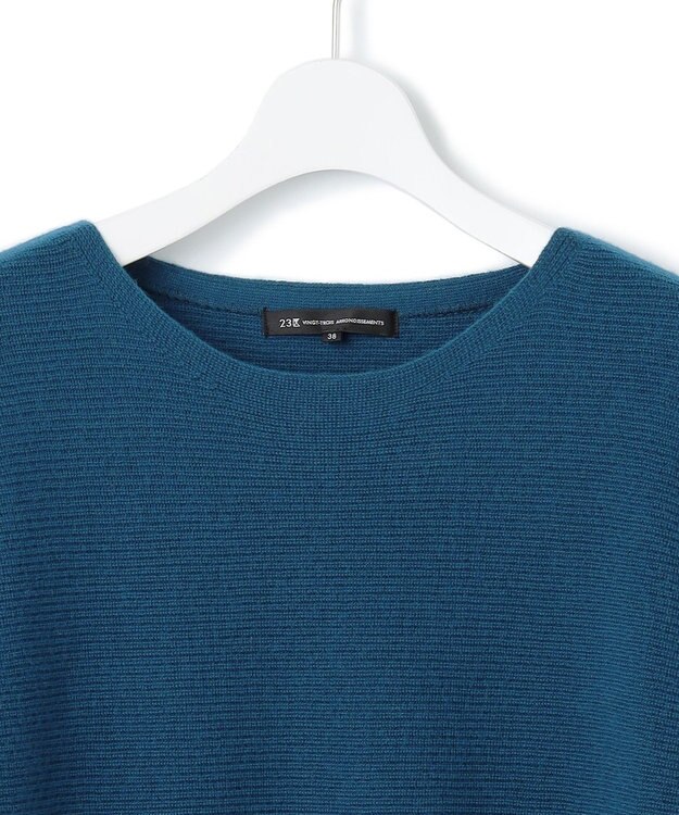 23区 S 【洗える】レイヤードニットツイン ワンピース ピーコックグリーン系