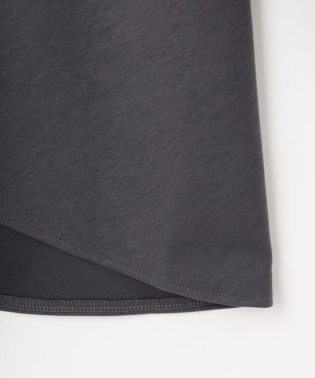 組曲 L バックフレアロングＴシャツ グレー系