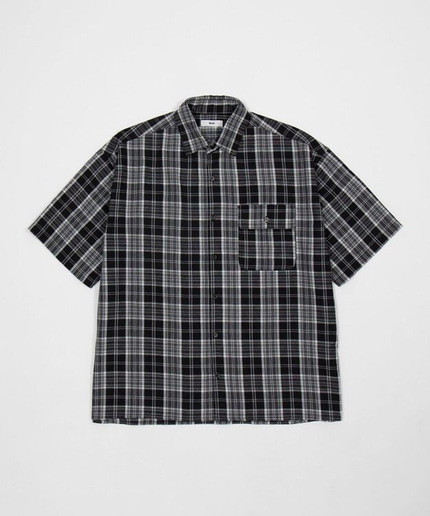 WEGO 【ユニセックス着用ITEM】アンサンブルチェックシャツ（LS） ブラックチェック1