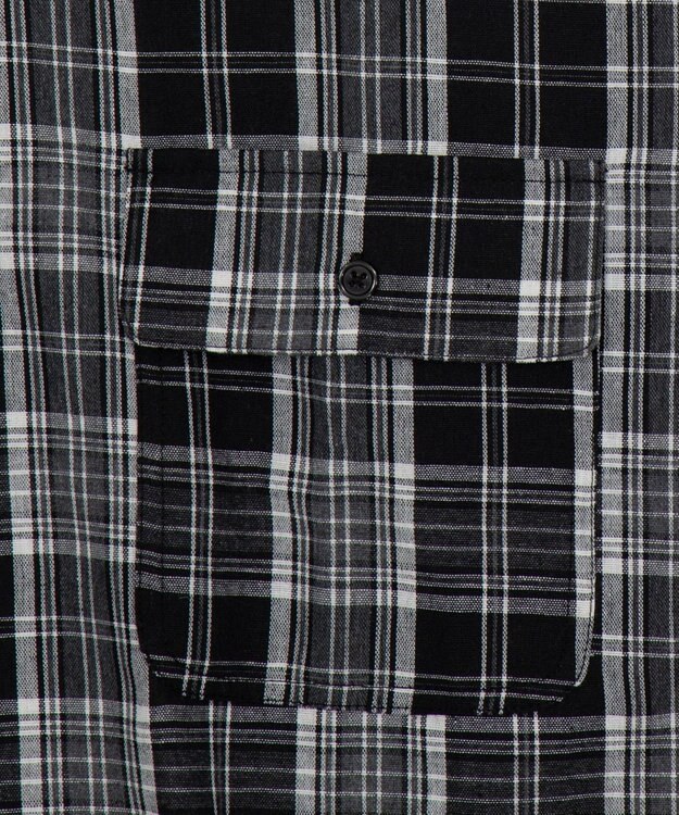 WEGO 【ユニセックス着用ITEM】アンサンブルチェックシャツ（LS） ブラックチェック1