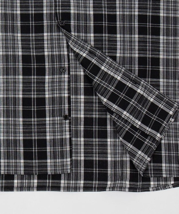 WEGO 【ユニセックス着用ITEM】アンサンブルチェックシャツ（LS） ブラックチェック1