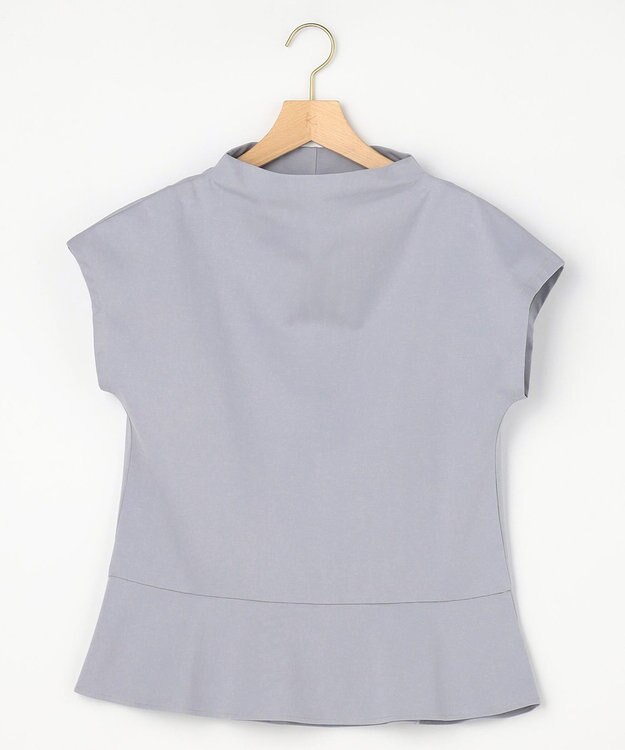 組曲 【先行予約・WEB限定】プレーティング天竺  ペプラムカットソー ブルーグレー系