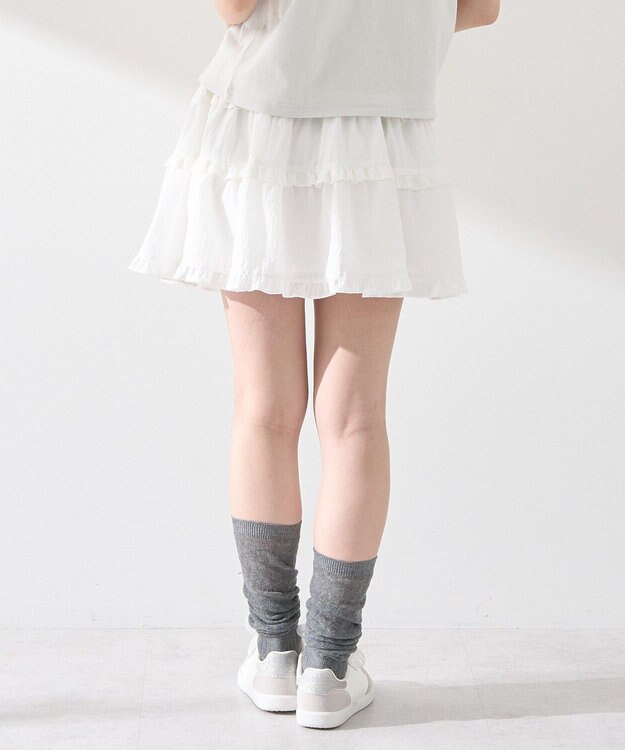 earth music&ecology ティアードミニスカート Off White
