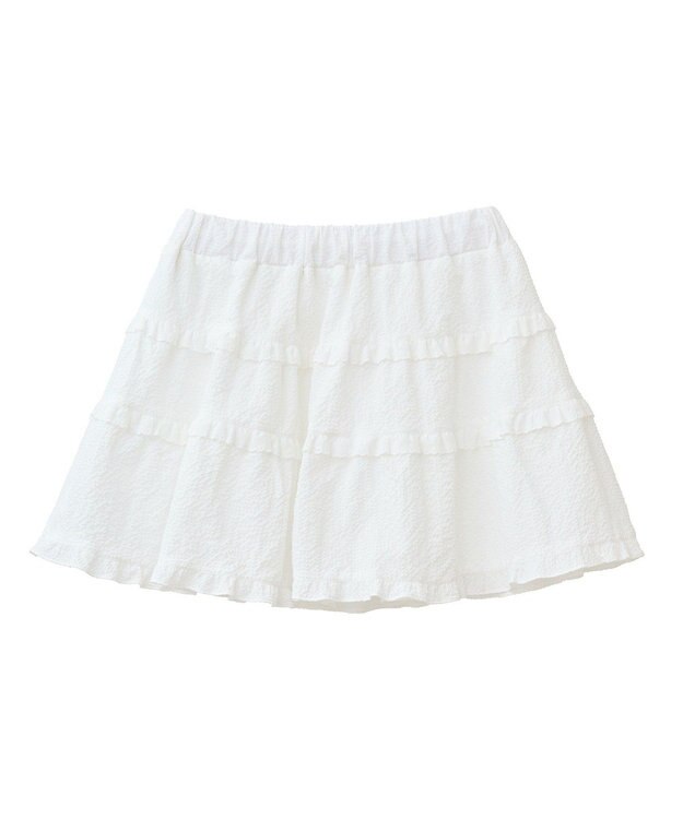 earth music&ecology ティアードミニスカート Off White
