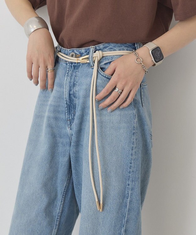 AMERICAN HOLIC ロープデザインベルト Ivory