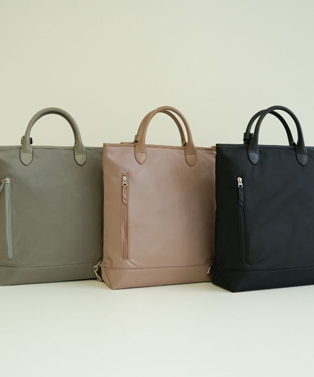 Atelier nuu RAIZON トートリュックエアリー グレー