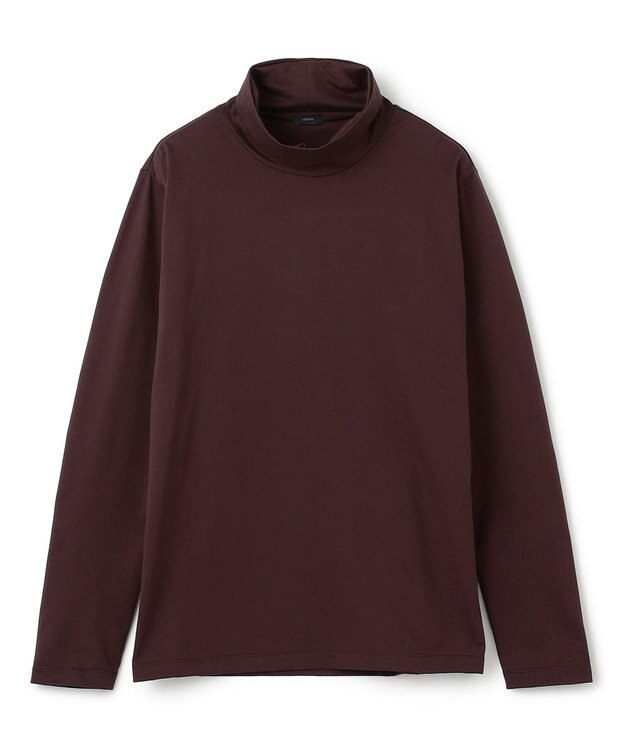 JOSEPH HOMME スビンソフトジャージー　タートルネックカットソー ブラウン系