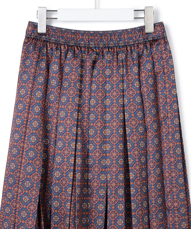 J.PRESS YORK STREET 【WOMEN】オリジナルプリント プリーツスカート ネイビー系5