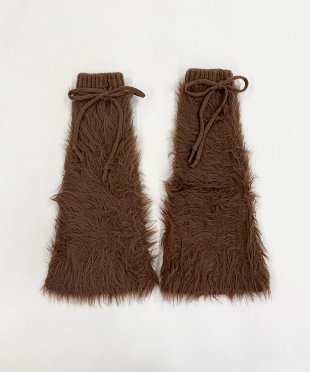 WEGO シャギーレッグカバー ブラウン