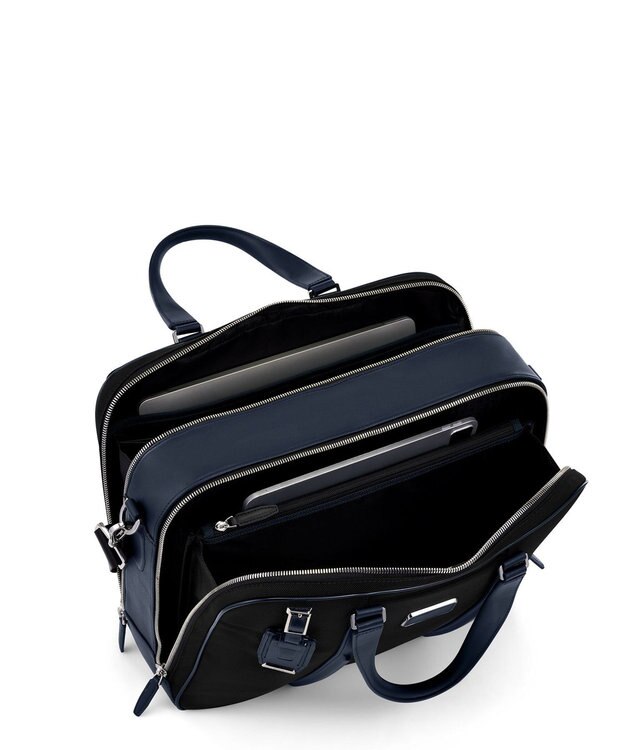 TUMI JARVIS デラックス・ラップトップ・ブリーフ ブラック/ネイビー