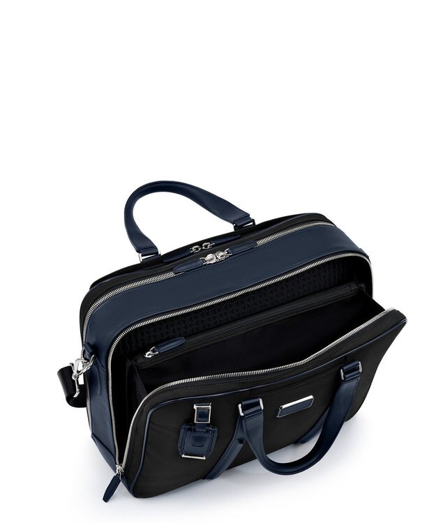 TUMI JARVIS デラックス・ラップトップ・ブリーフ ブラック/ネイビー