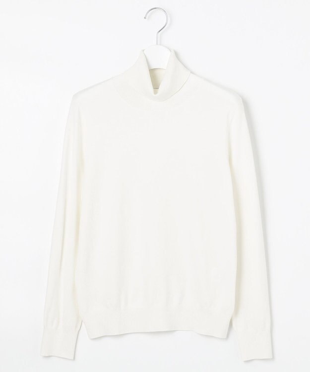 J.PRESS LADIES L 【洗える】PRINCE タートルネック ニット アイボリー系