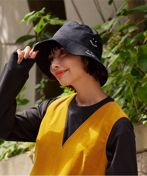 バケットハット　韓国　バケハ　日焼け紫外線 UV対策　レディース　帽子　黒