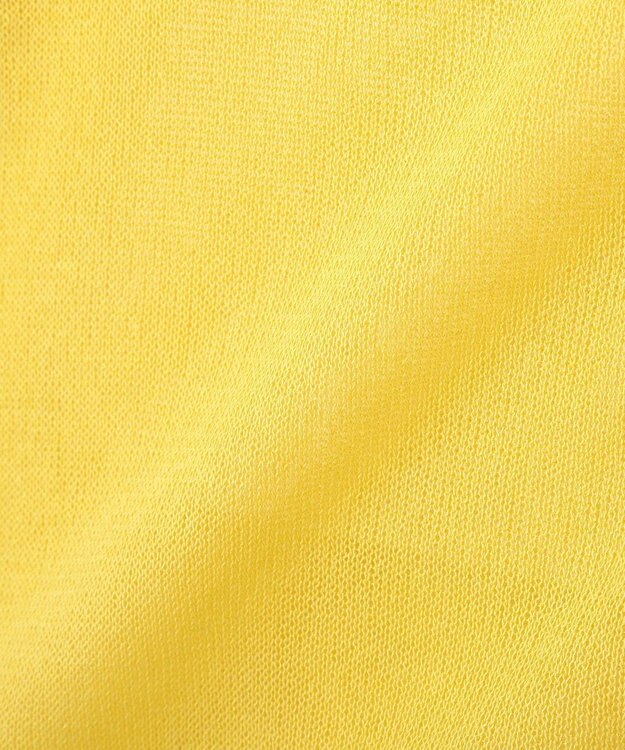 earth music&ecology シアーＶネックカーディガン Yellow