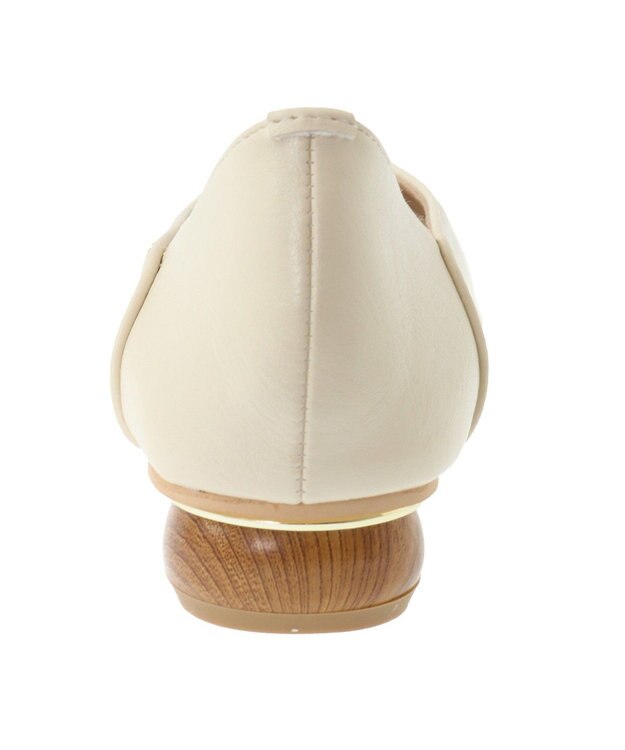 Green Parks ・ｍｉｎｉａ　ウッドヒールパンプス Ivory