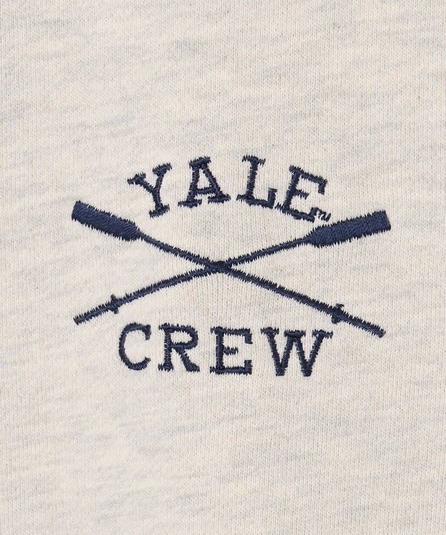 J.PRESS YORK STREET 【UNISEX】YALE刺繍クルーネックプルオーバー アイボリー系