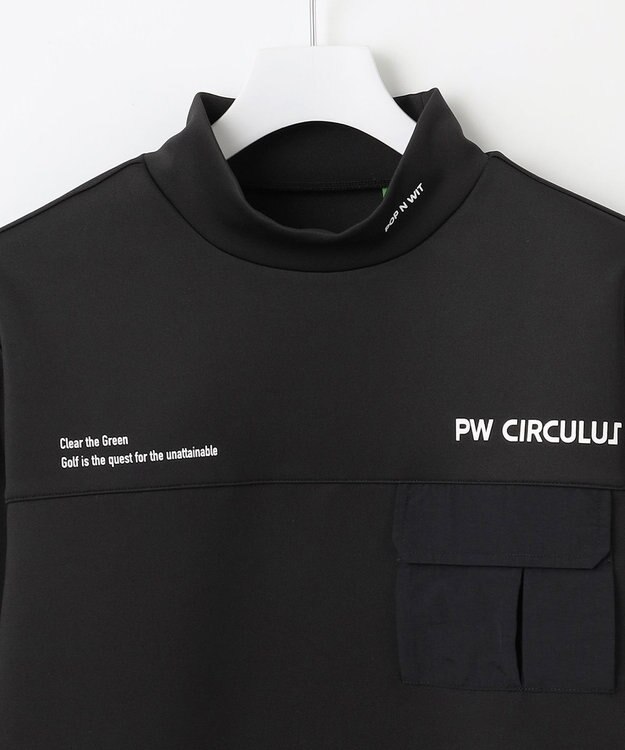 PW CIRCULUS 【ストレッチ / 快適 / 一枚でサマになる】【MEN】NEW ポケットモックT ブラック系