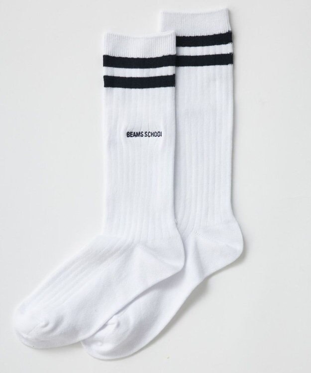 BEAMS SCHOOL 28cm丈スクールソックス ホワイト