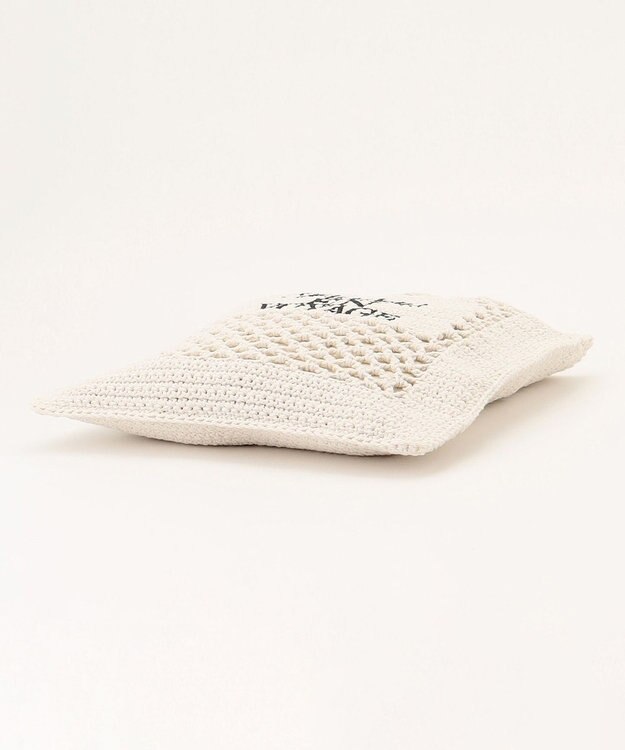 組曲 レタリングクロッシェトート バッグ アイボリー系