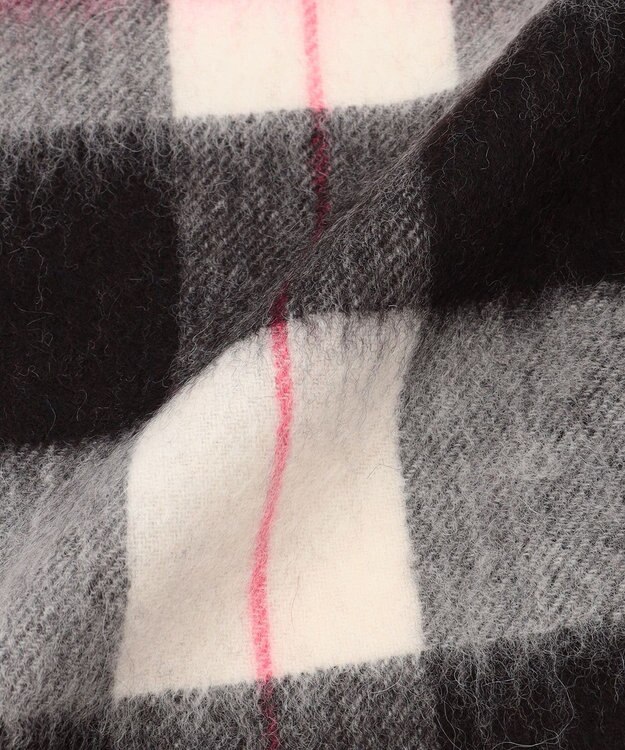 組曲 カシミヤブレンドウールストール ブラック系4