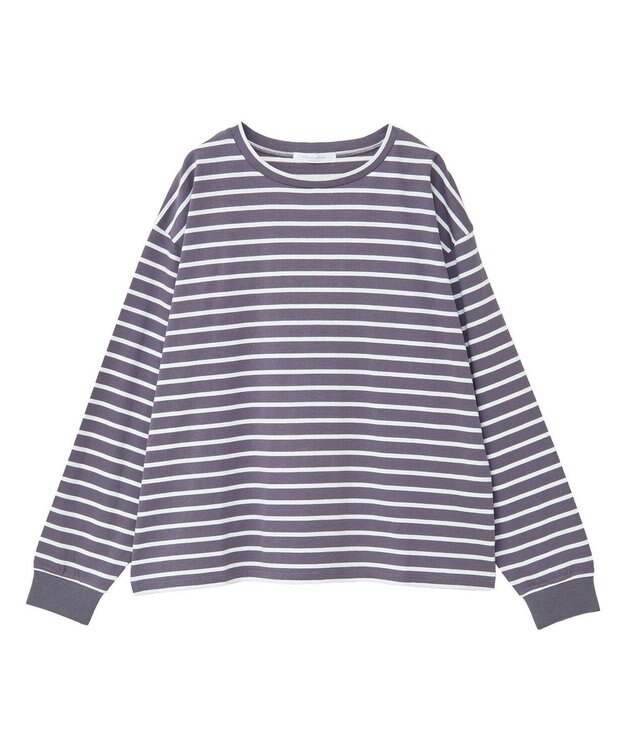 Green Parks ボーダープルオーバー Gray